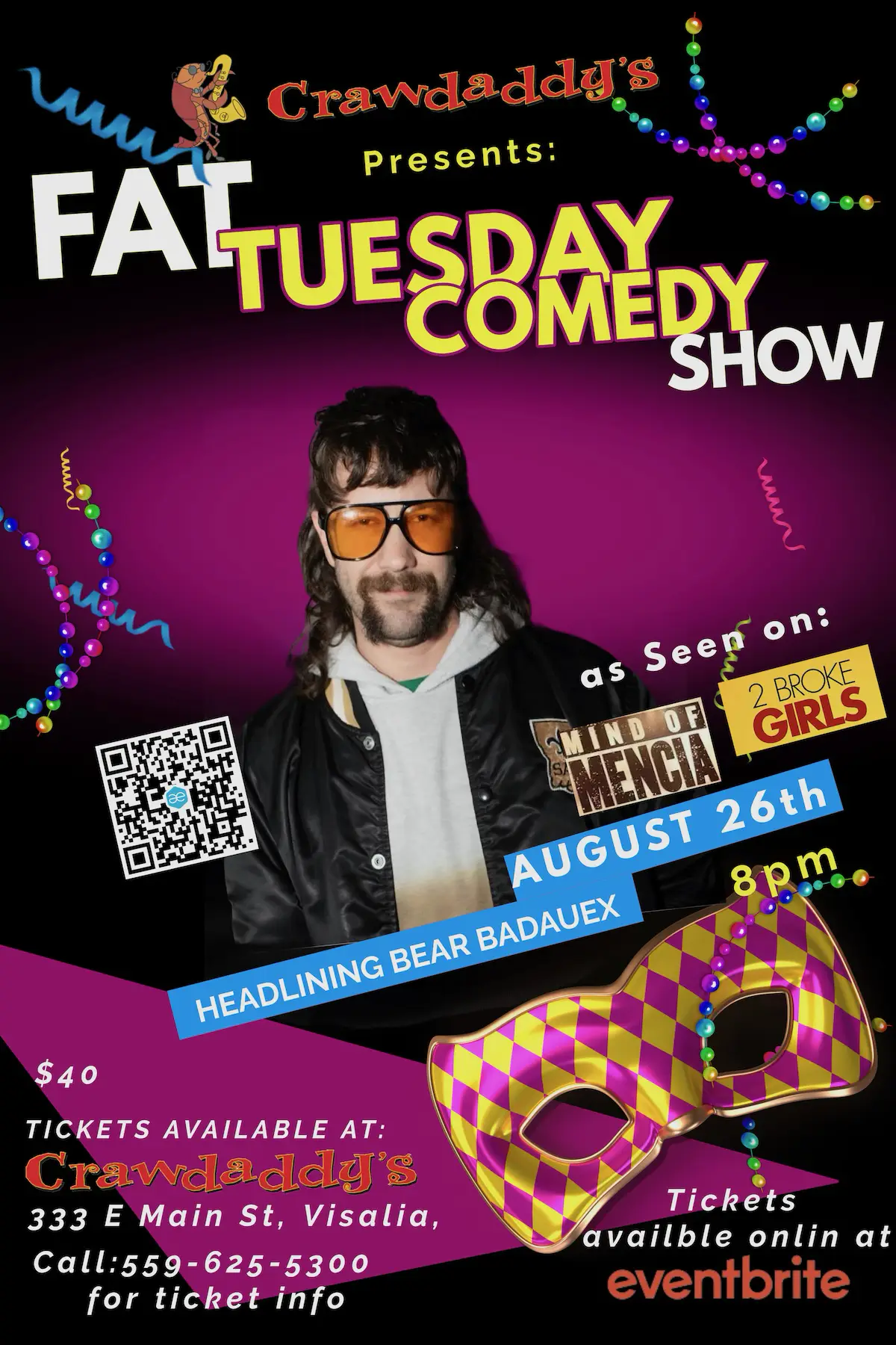 Aug. 26 Fat Tuesday Comedy Show, Tickets on Eventbrite