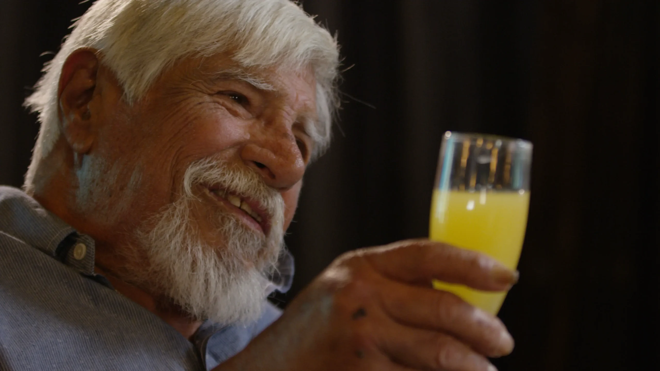 Customer offers a toast during good times