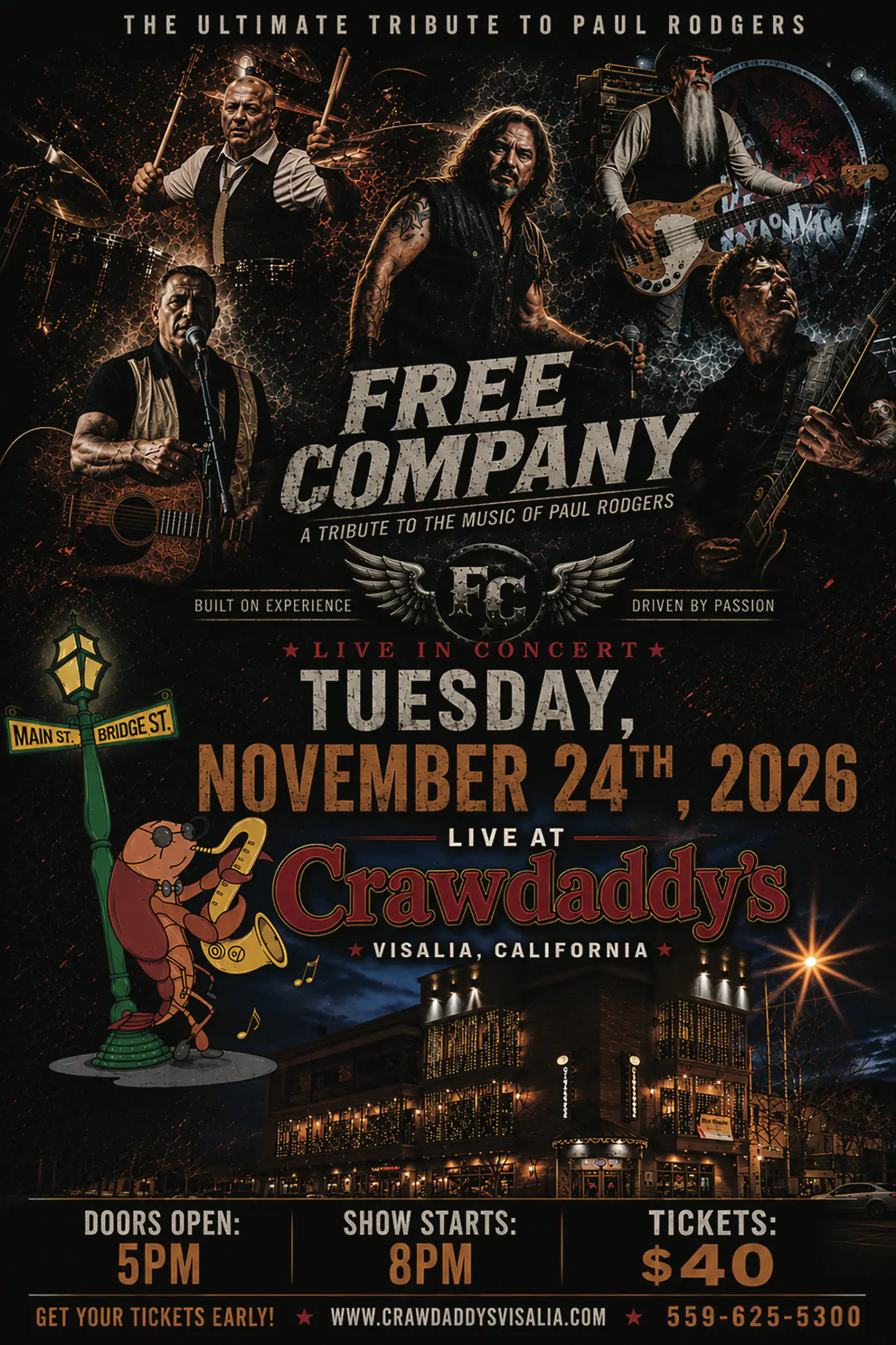 Crawdaddys Free Company flier Crawdaddys Free Company flier