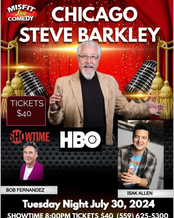 Comedy returns to Crawdaddy July 30 featuring Chicago Steve Barkley, Bob Fernandez and Isak Allen.