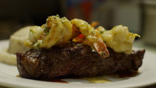Surf and Turf at Crawdaddy's Restaurant in Visalia