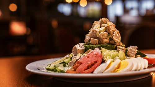 A sumptuous salad at Crawdaddy's Restaurant in Visalia