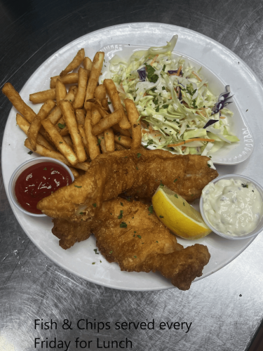 Fish and Chips are served every Friday at Crawdaddy's Restaurant in Visalia