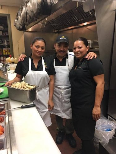 Kitchen staff at Crawdaddy's Restaurant in Visalia