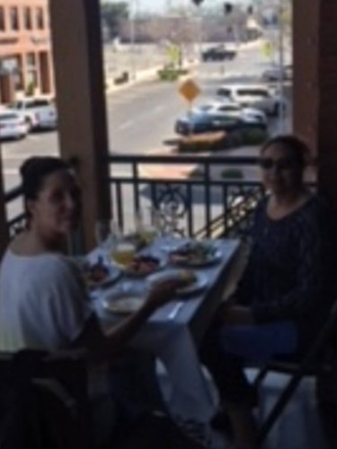 Balcony diners at Crawdaddy's Restaurant in Visalia